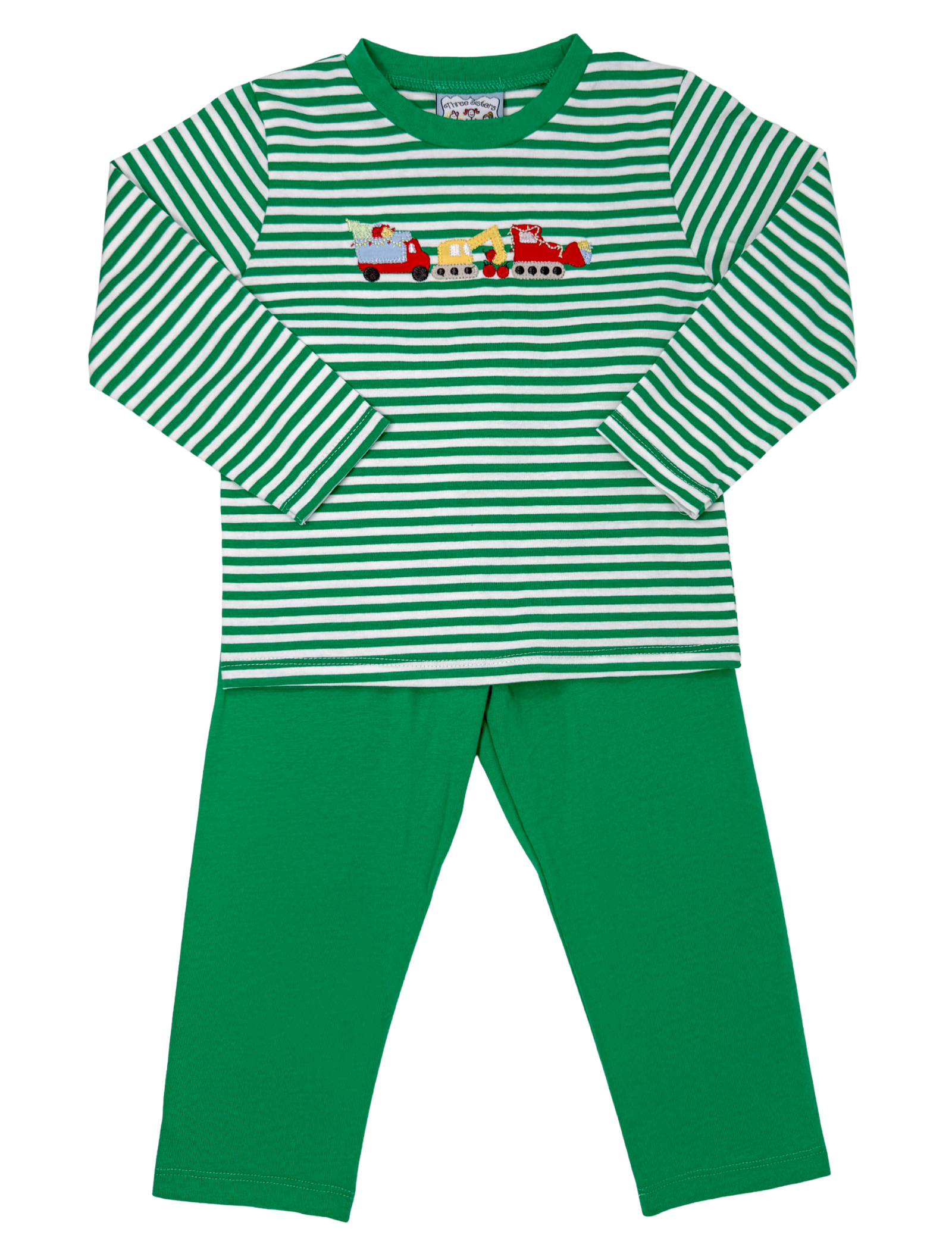 Boys Christmas Construction Pant Set Boys Sets Three Sisters