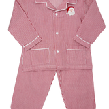 Boys Embroidered Santa Striped Pajamas Kids Pajamas Sweet Dreams