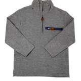 Boys Kingston 1/4 Zip Pullover - Grey