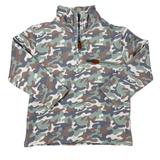 Boys Kingston 1/4 Zip Pullover - Camo