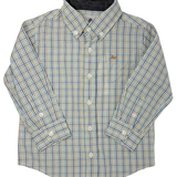 Boys L/S Dress Shirt - Navy/Tan/Lt. Blue Plaid Boys Shirts + Polos Southbound