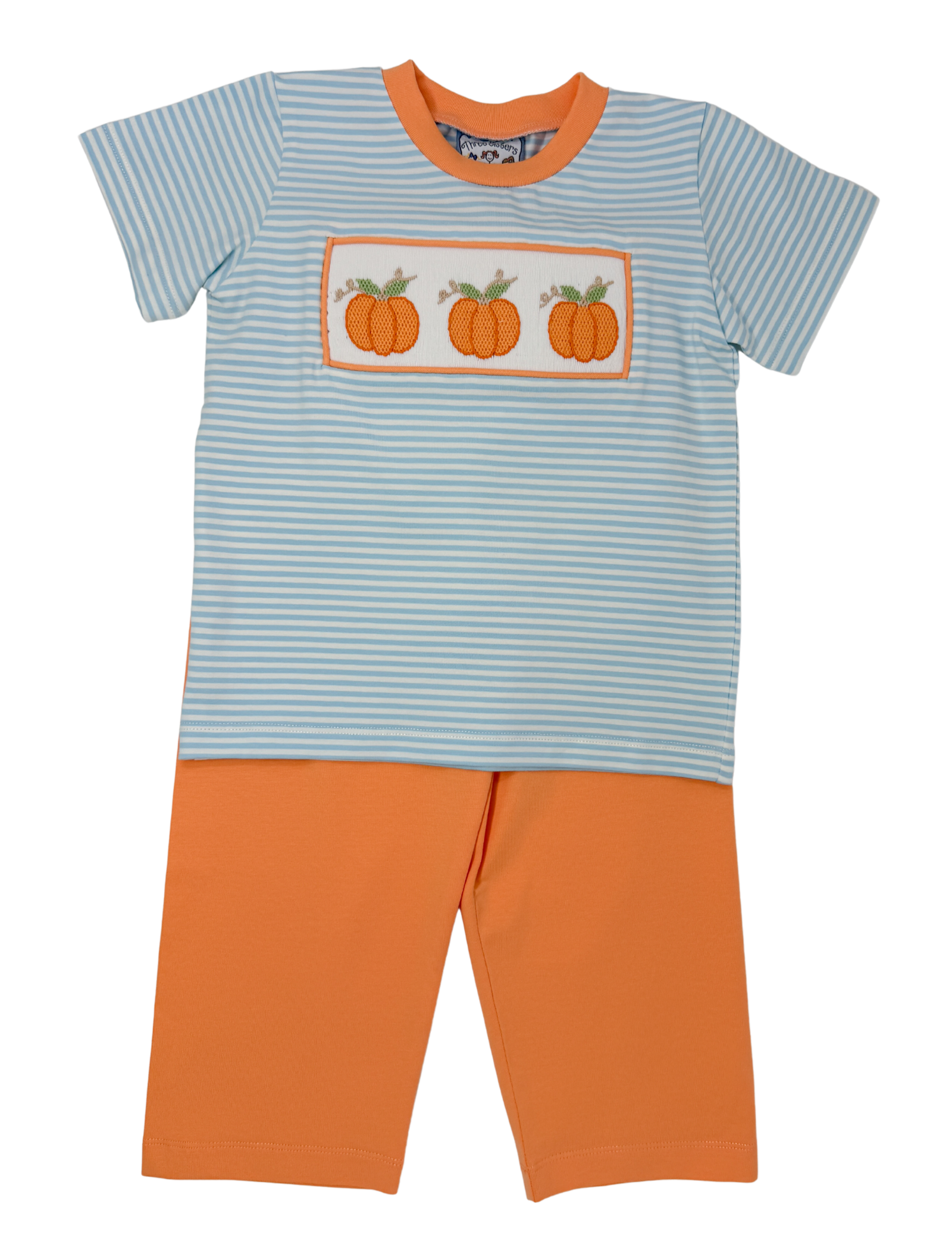 Boys Autumn Harvest Smocked Pant Set Boys Sets Three Sisters
