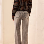Brooke Palazzo Denim w/ Cuffs - Basalt Jeans Tribal