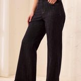 Brooke Palazzo Denim w/ Cuffs - Rinse Jeans Tribal