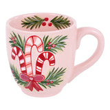 Candy Canes and Holly Mug Seasonal Glory Haus