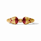 Cannes Cuff - Iridescent Ruby Red