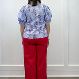 Cape Cod Bouquet Top - Blue