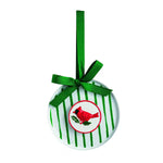 Cardinal Acrylic Disc Ornament Seasonal Mudpie