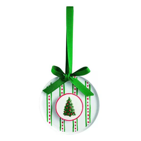 Christmas Tree Acrylic Disc Ornament Seasonal Mudpie