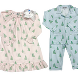 Christmas Tree Print Gown Kids Pajamas Sweet Dreams