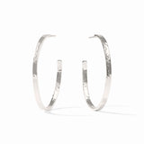 Crescent Hoop - Silver - Large