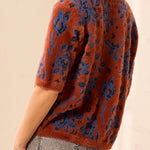 Elbow Sleeve Crew Neck Sweater - Maple Sweaters Tribal