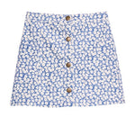 Emily Skirt - French Blue Corduroy Girls Skirts + Bloomers Bisby