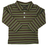 Emmett L/S Shirt - Olive & Brown