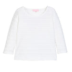 Essential Tee - White Scallop Girls Tops + Tees Bisby