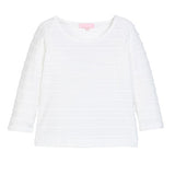 Essential Tee - White Scallop Girls Tops + Tees Bisby