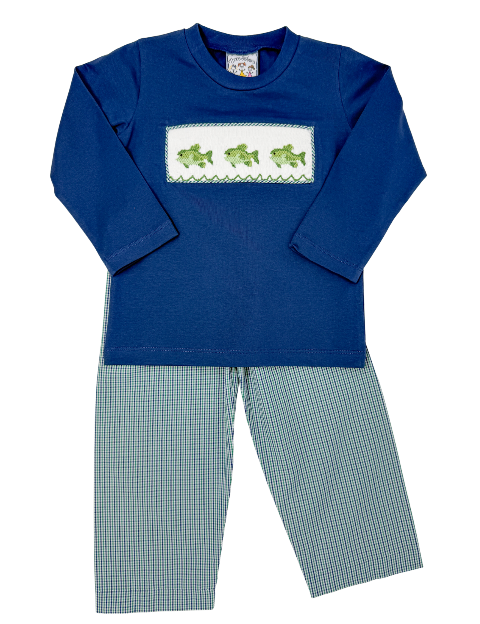 Boys Reelin Them In Smocked Pant Set Boys Sets Three Sisters