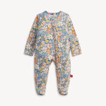 Flora Modal Ruffle Footie Baby Sleepwear Magnetic Me