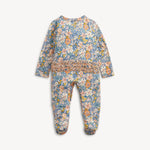 Flora Modal Ruffle Footie Baby Sleepwear Magnetic Me