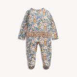 Flora Modal Ruffle Footie Baby Sleepwear Magnetic Me