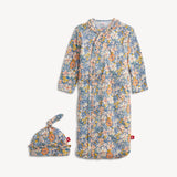 Flora Modal Gown & Hat Set Baby Sleepwear Magnetic Me