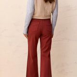 Fly Front 5 Pocket Pant - Henna Jeans Tribal