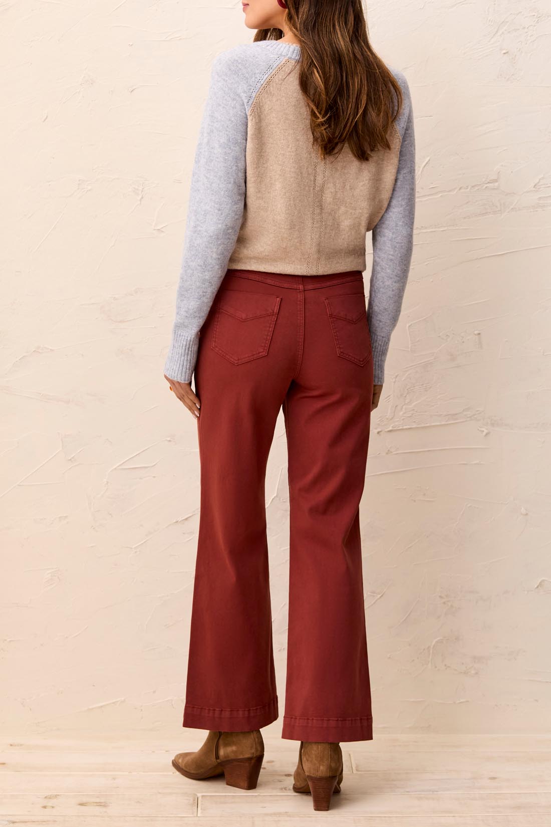 Fly Front 5 Pocket Pant - Henna Jeans Tribal