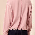 Garment Dye Bubble Sweatshirt - Pink Frost Tops Tribal