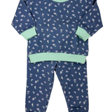 Girls Dusty Blue Jogger Set
