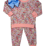 Girls Persimmon Floral Jogger Set