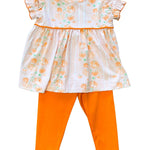 Girls Pumpkin Legging Set Girls Sets Ishtex