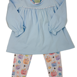 Girls Pumpkin Legging Set