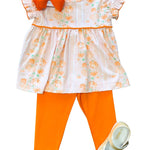 Girls Pumpkin Legging Set Girls Sets Ishtex