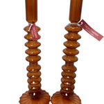 Glass Tapered Candlesticks - Assorted Home Decor Two's Company Rust
