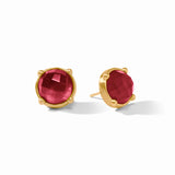 Honey Stud - Iridescent Ruby Red