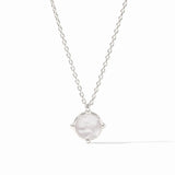Honeybee Solitaire Necklace - Iridescent Clear Crystal