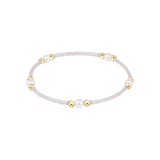 Hope Purpose Pearl Bracelet - Silky White Bracelets enewton