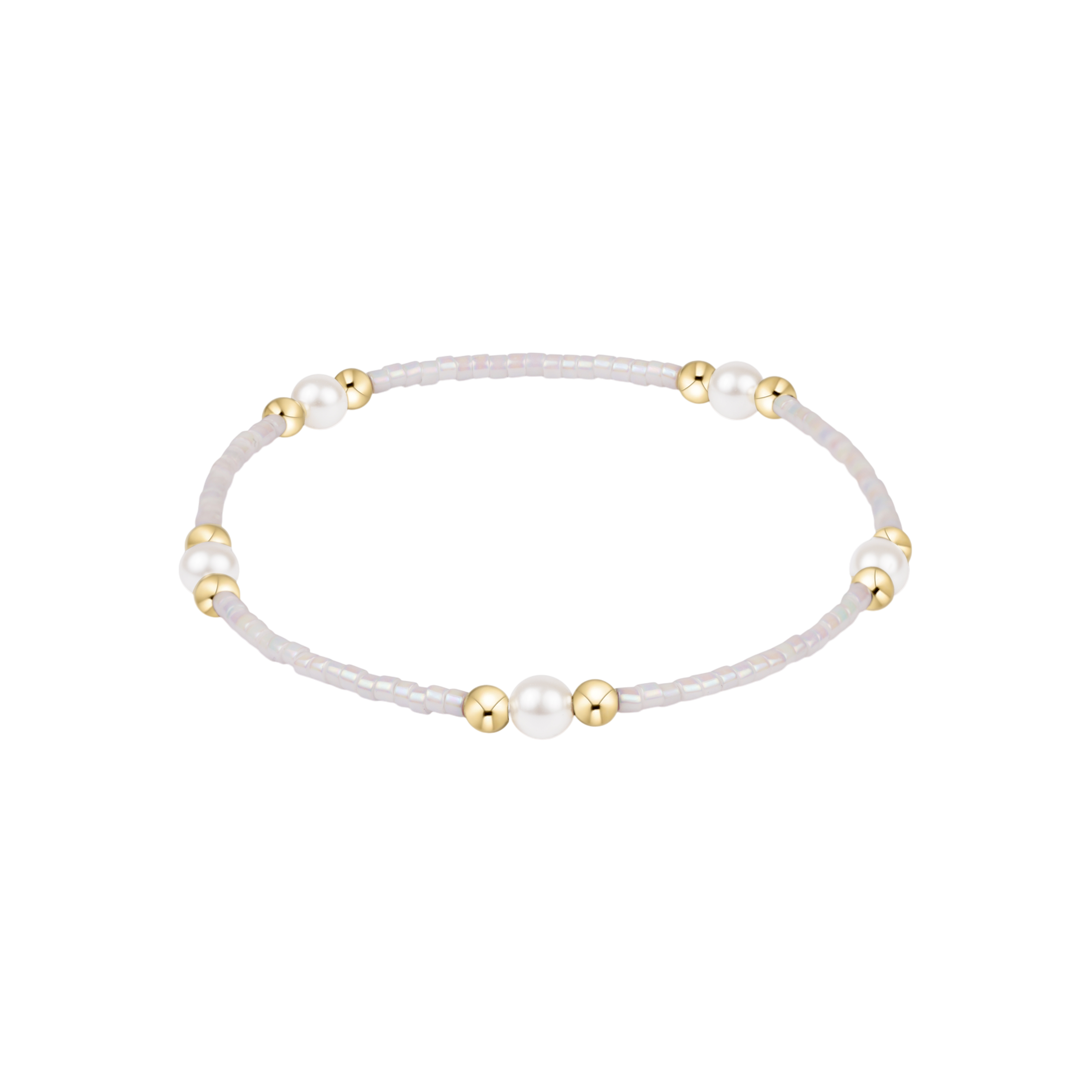 Hope Purpose Pearl Bracelet - Silky White Bracelets enewton