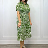 Stevie's Garden Shirt Dress Long Dresses Polagram by Wellmade USA
