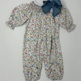 Darlene Pima Hand Smocked Bishop Footie Baby Sleepwear Baby Loren   