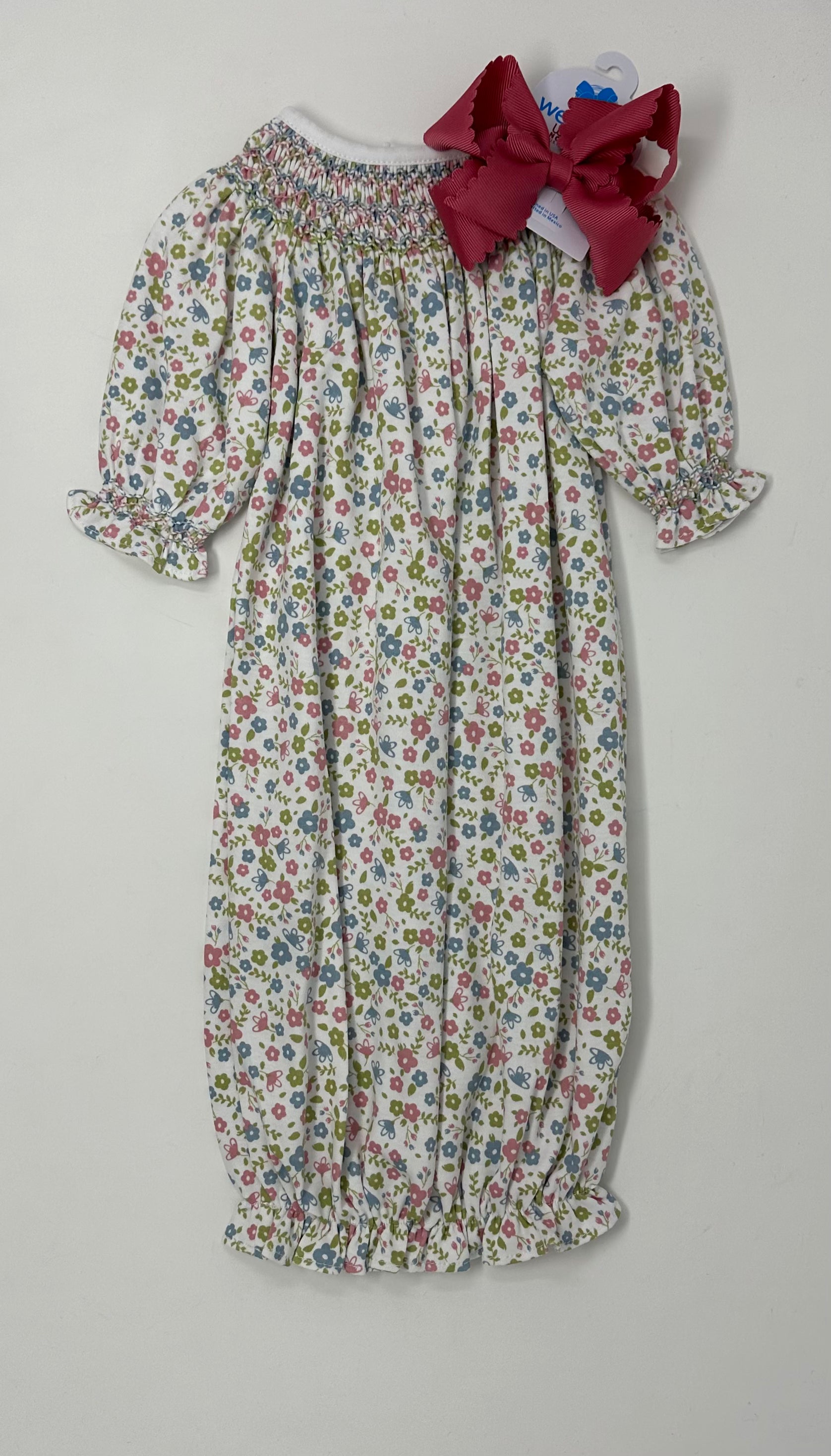 Darlene Pima Hand Smocked Bishop Gown Baby Sleepwear Baby Loren   