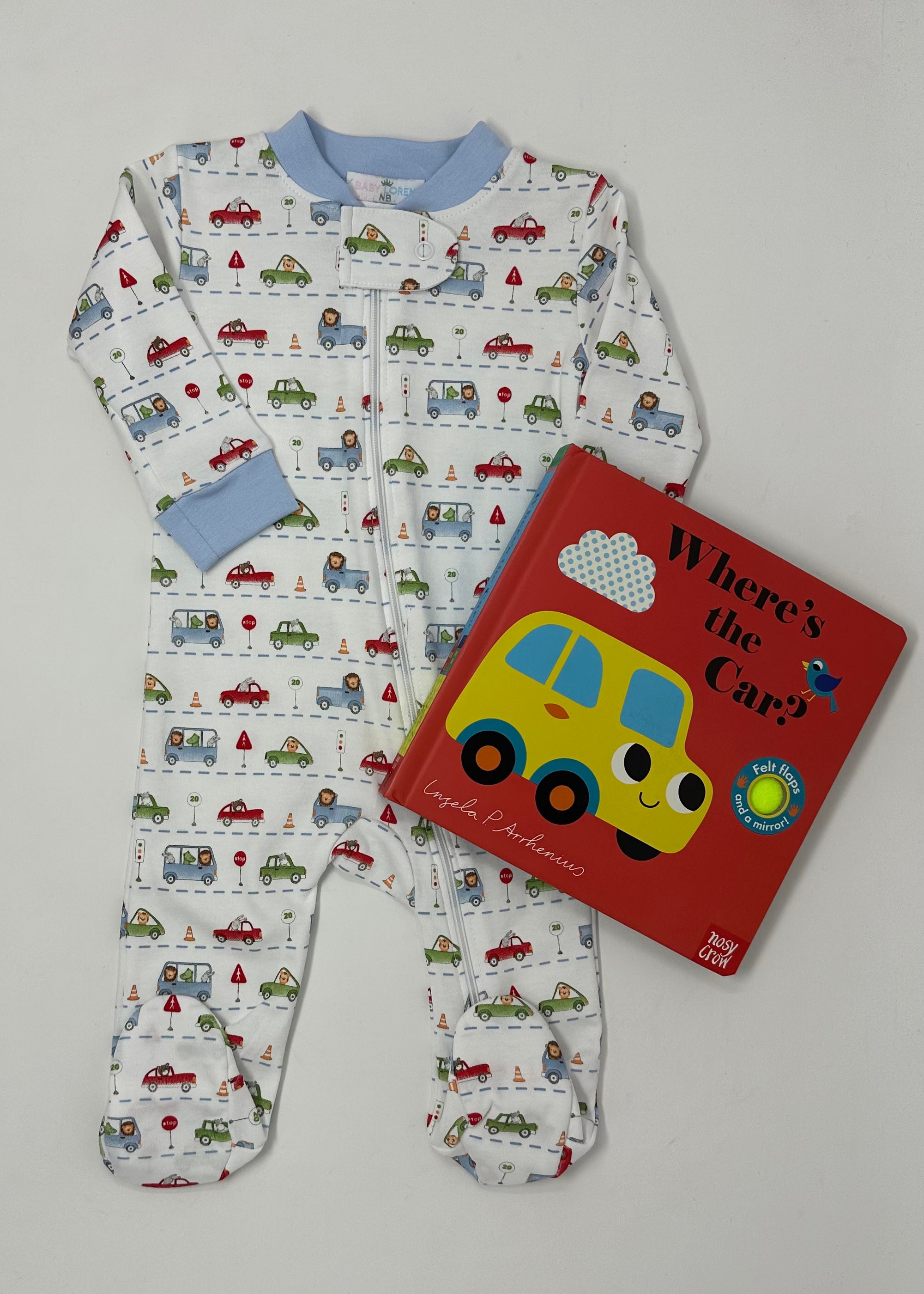 Little Drivers Pima Zipper Baby Sleepwear Baby Loren   