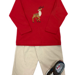 Boys Buck L/S Tee - Deep Red Boys Shirts + Polos Luigi