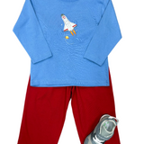 Boys Space Shuttle L/S Tee - Chambray Boys Shirts + Polos Luigi