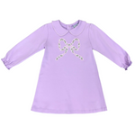 Bow L/S Dress Girls Play Dresses Three Sisters