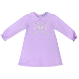 Bow L/S Dress Girls Play Dresses Three Sisters