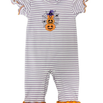 Jack O' Lantern Girls Romper Girls Bubbles + Rompers Three Sisters