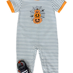 Jack O' Lantern Boys Romper Girls Bubbles + Rompers Three Sisters