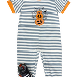 Jack O' Lantern Boys Romper Girls Bubbles + Rompers Three Sisters