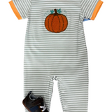 Pumpkin Boys Romper Boys Bubbles + Rompers Three Sisters